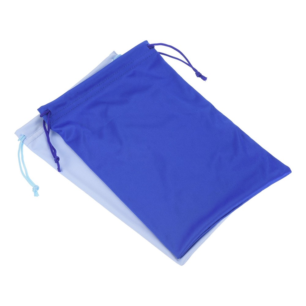 Ski Goggle Bag, 2 Pack Snow Goggles Case Drawstring Pouch Blue Pale Blue