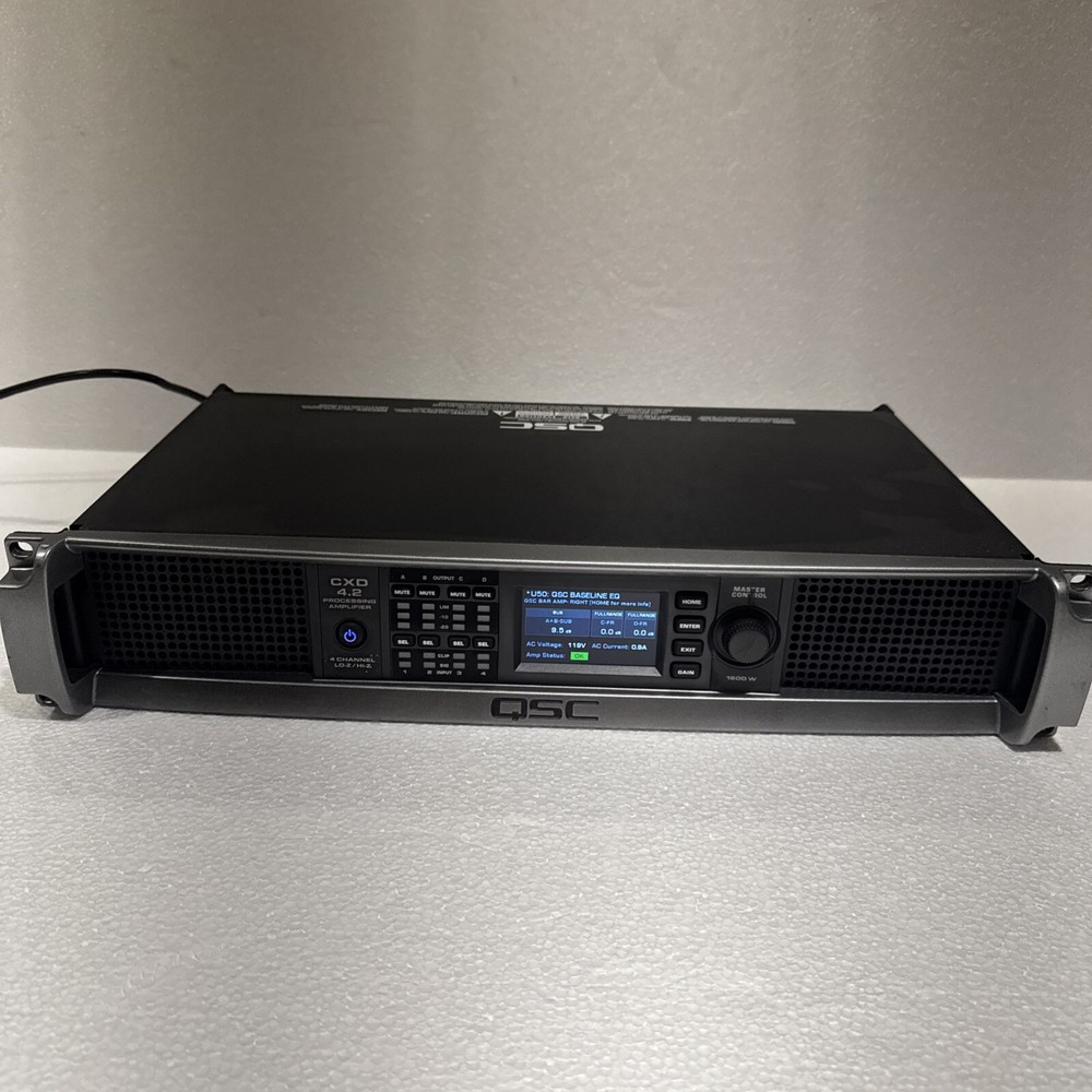 QSC CXD4.2 , 4 Channel Network Processing Amplifier