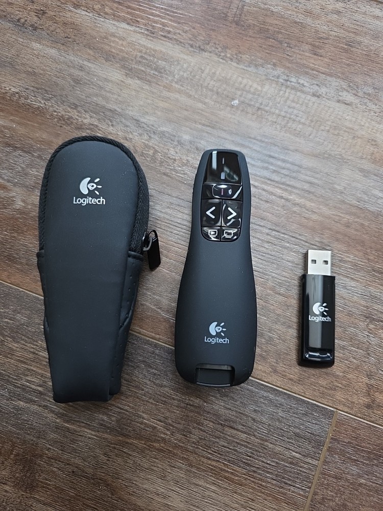 Wireless Presenter R400, Wireless Presentation Remote Clicker with Laser Pointer