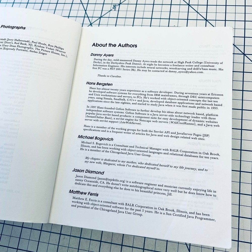 Wrox Professional Java Server Programming Book '99 Vintage Computing Application