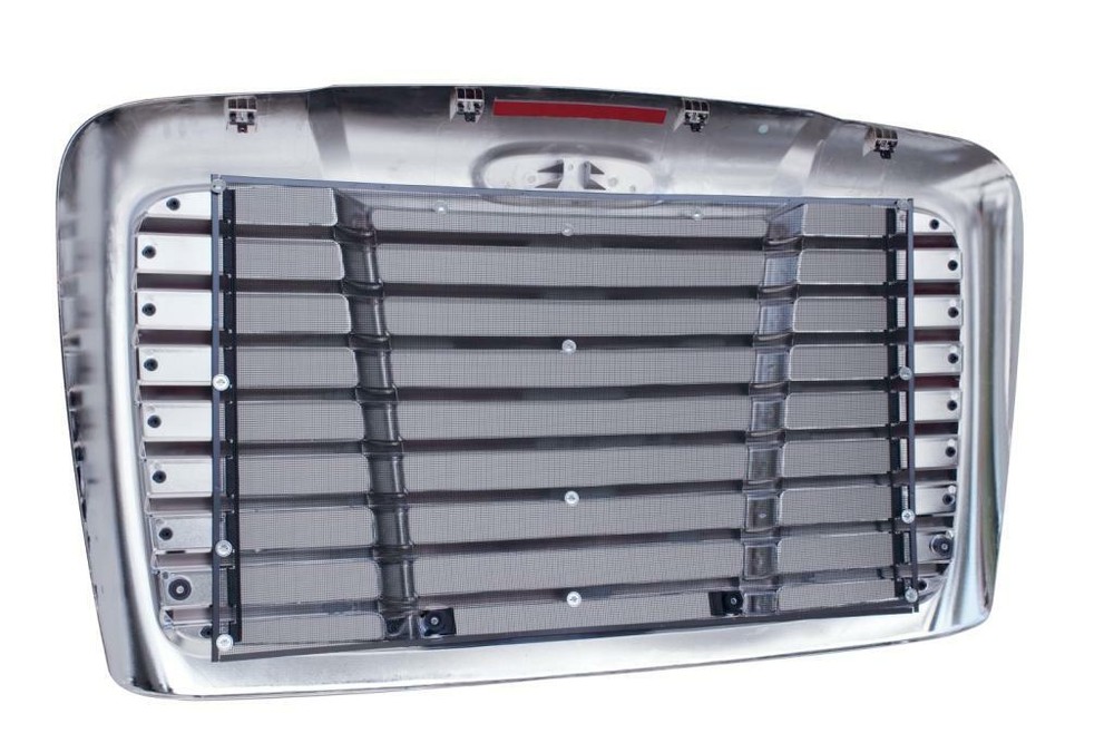 Grille with Bug Screen for 2008-2017 Freightliner Cascadia - Chrome