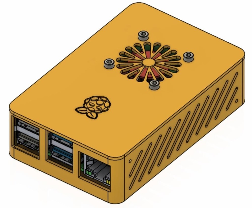 3D Printed Raspberry Pi 4B Fan Case