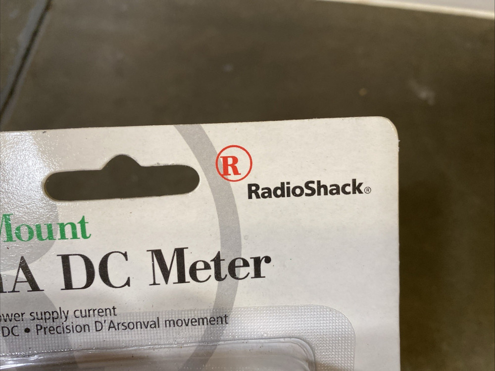 Radio Shack 500mA DC Meter Tester Panel-Mount