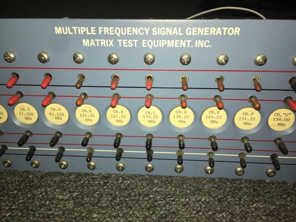 MATRIX MULTIPLE FREQUENCY SIGNAL GENERATOR 15 BLADES