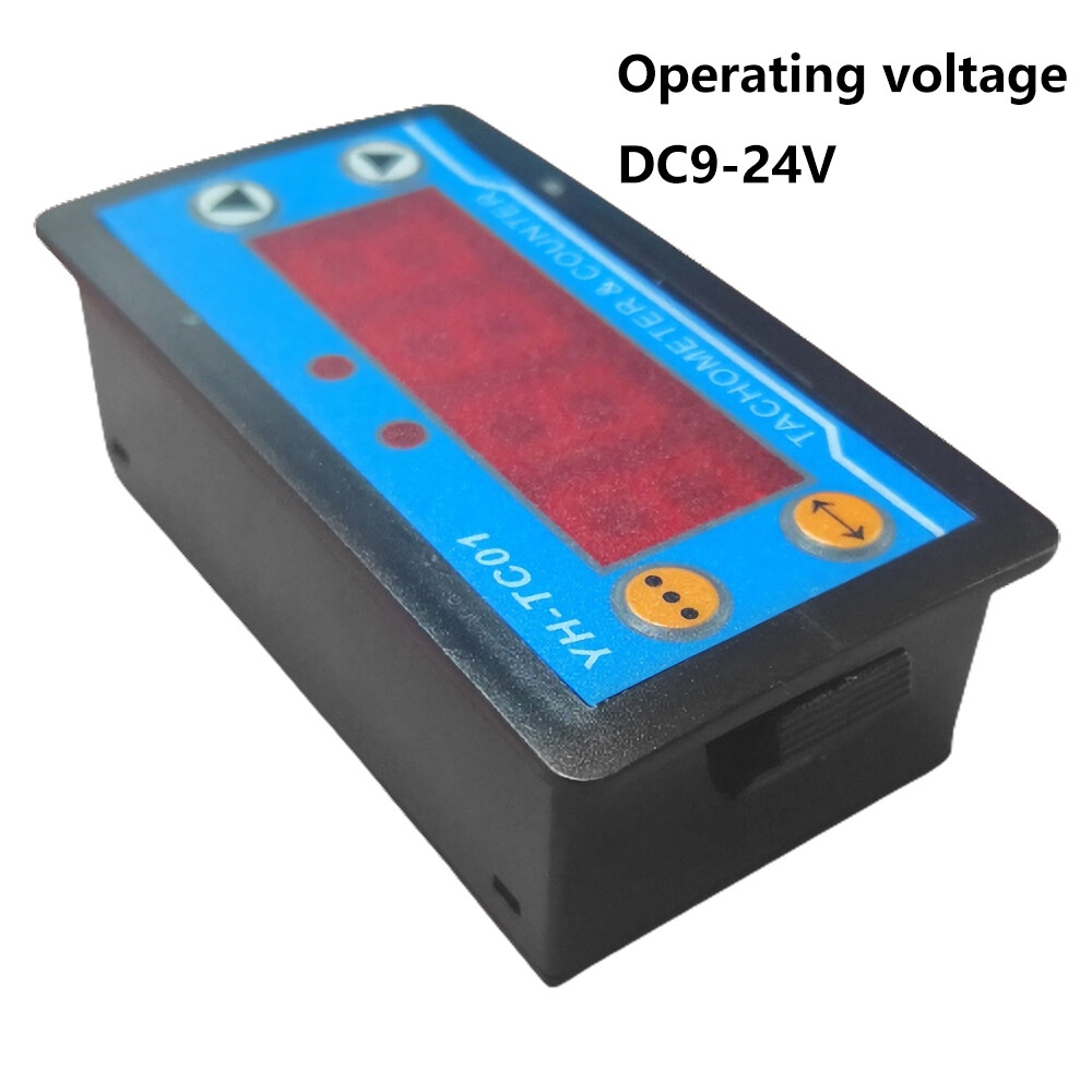 DC 9-24V 4-digit 0.56" Digital Tachometer Sensor Motor Tachometer Meter