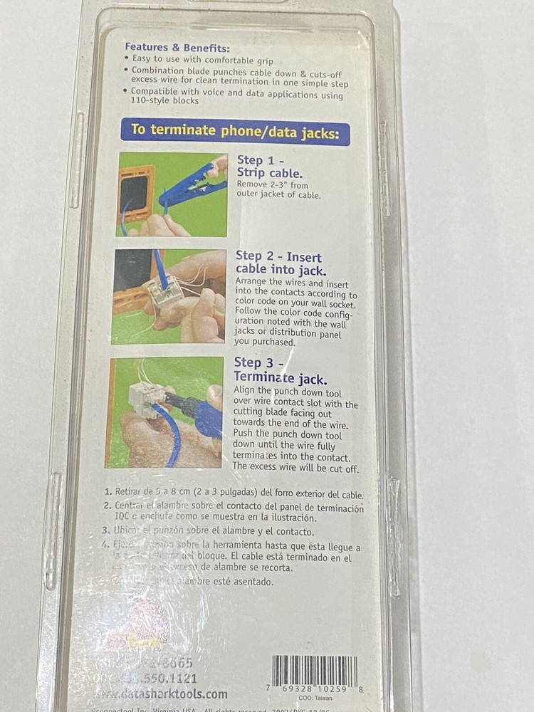 DataShark 110 Punchdown Tool 70034 SEALED New