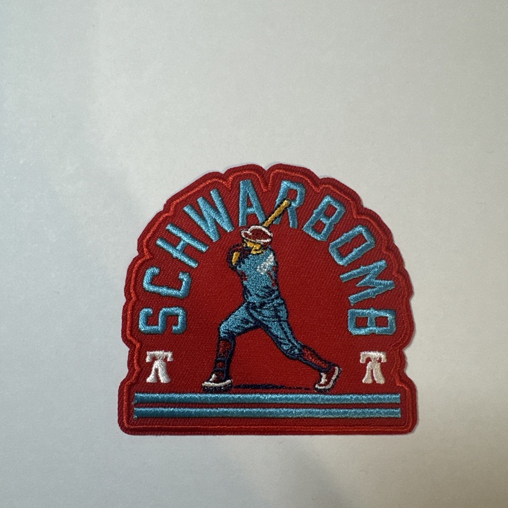 Phillies Schwarbomb Iron On Patch