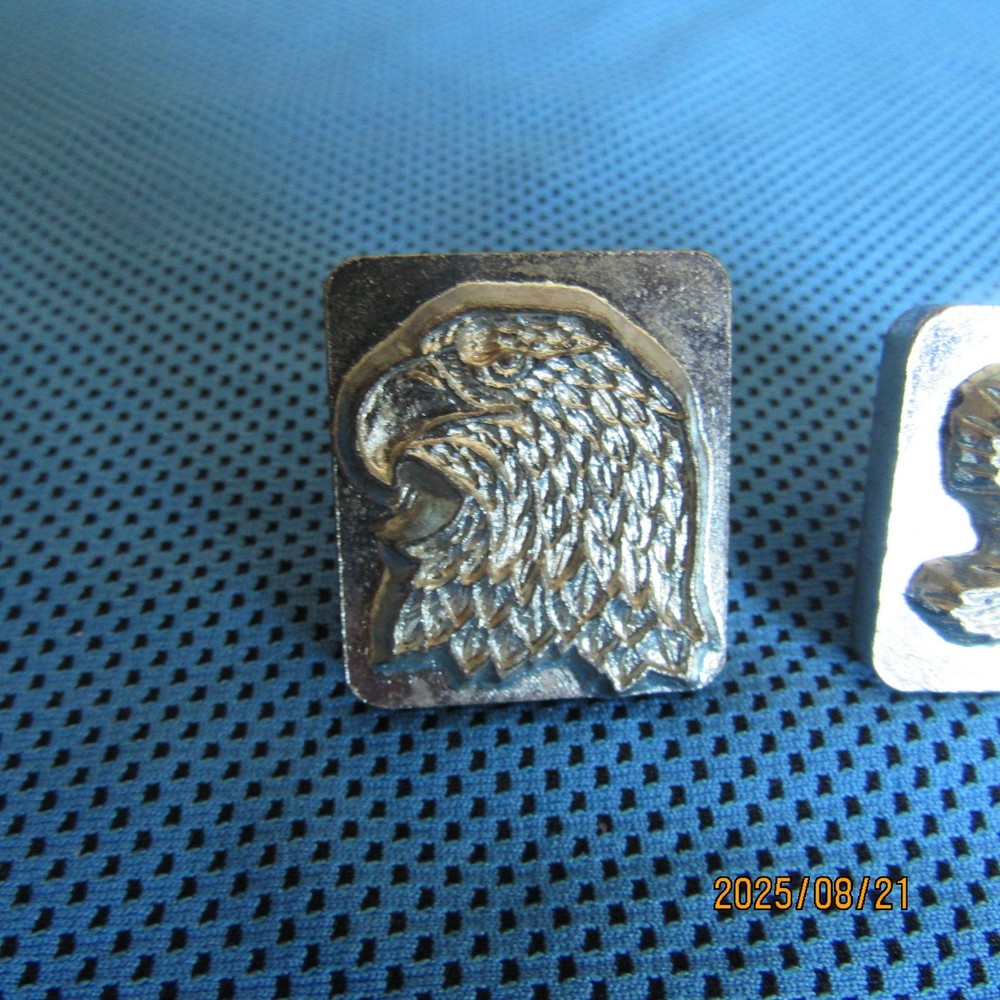 Lot 2-Craftool Leather Stamp Tools Set-Eagle Head-Flying Eagle-#8344 & #8369