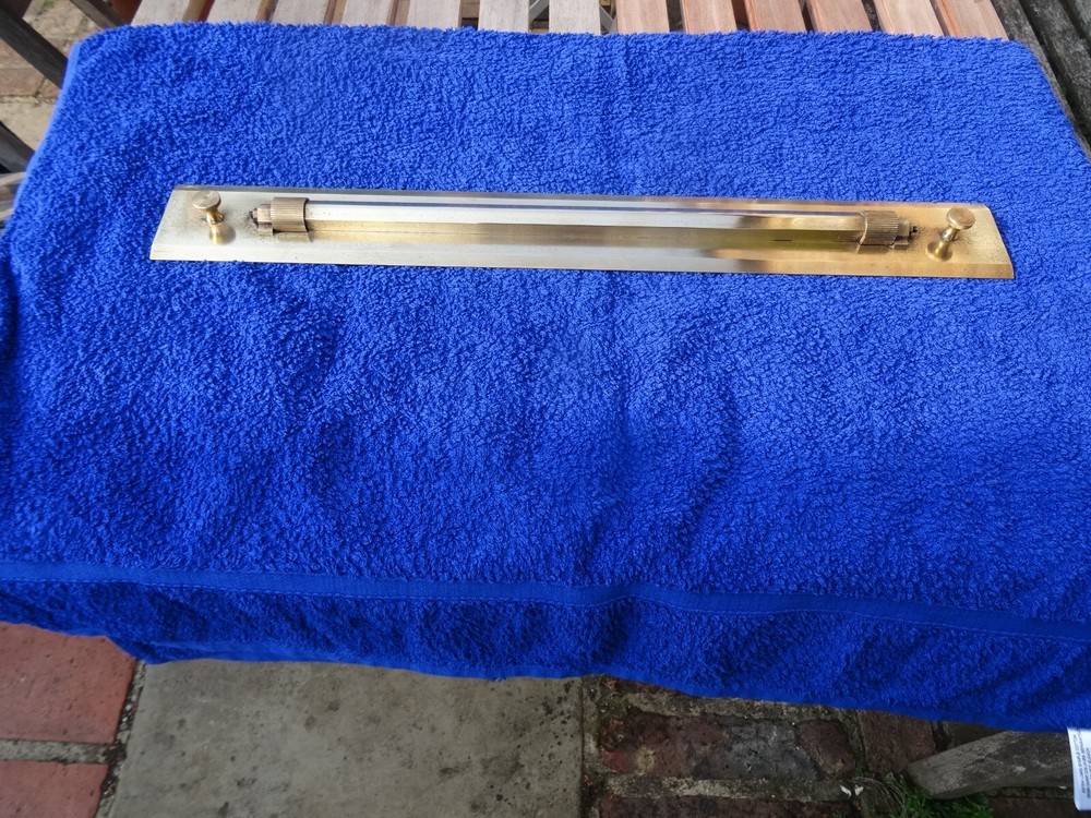 J Halden & Sons Manchester (??) brass rolling parallel rule 61 cms long