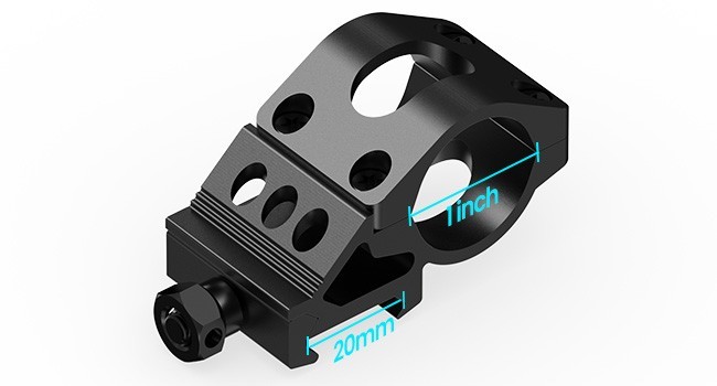 FL11MB Flashlight with offset picatinny mount