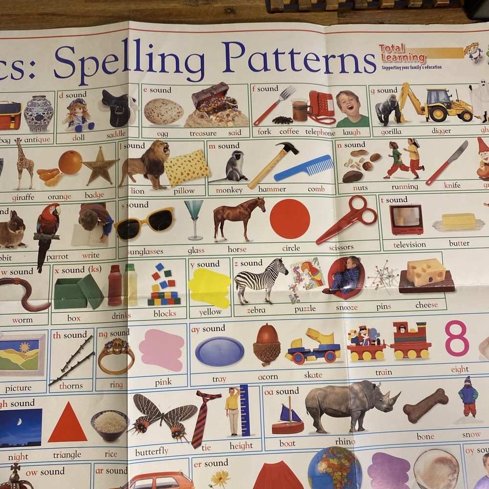 DK phonics: spelling patterns chart
