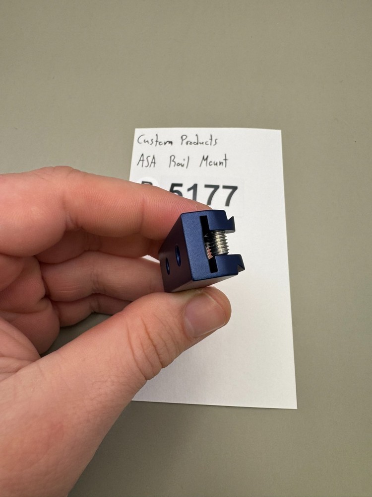 Custom Products ASA Rail Mount-Satin Blue