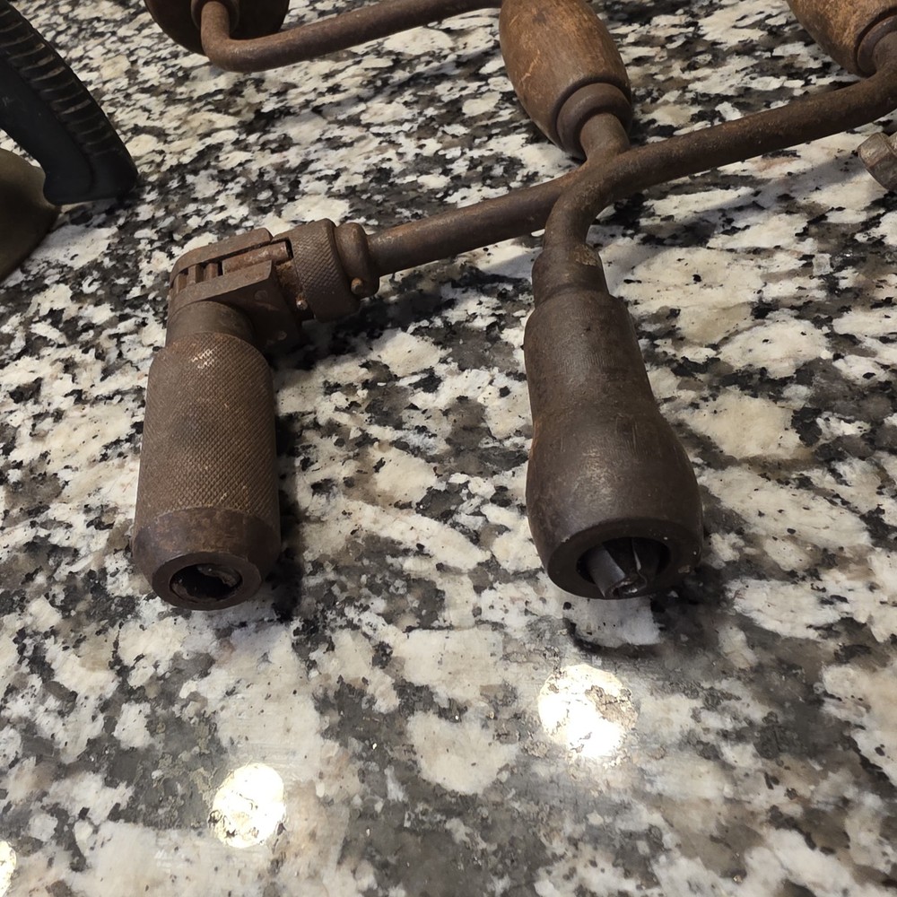 Vintage Antique Hand Tools Drill Blow Torch Snips Scraper