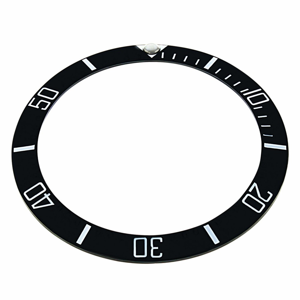 REPLACEMENT BLACK CERAMIC INSERT WITH ENGRAVED #'S 40MM X 32MM
