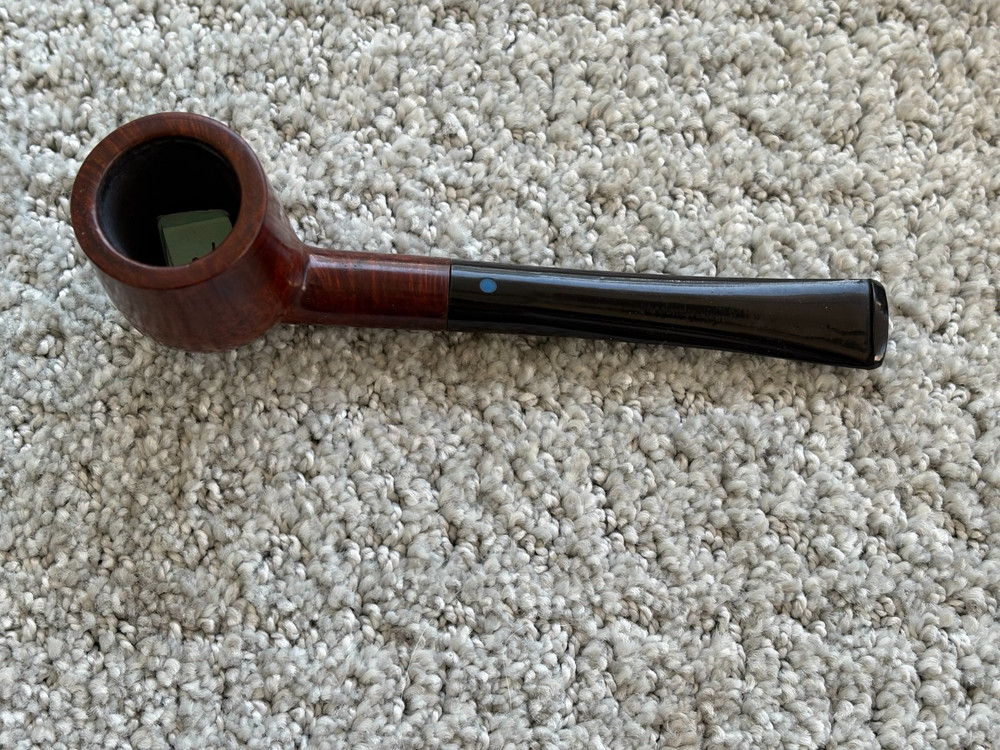 OLE JANSEN BRIAR 1950'S BILLIARD BLUE DOT STEM AR
