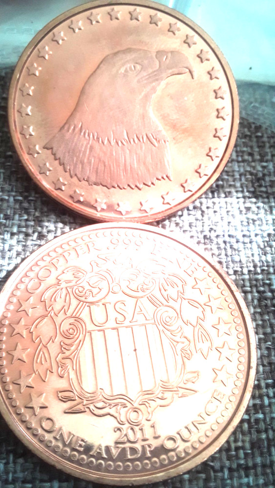 1 oz American Eagle copper round