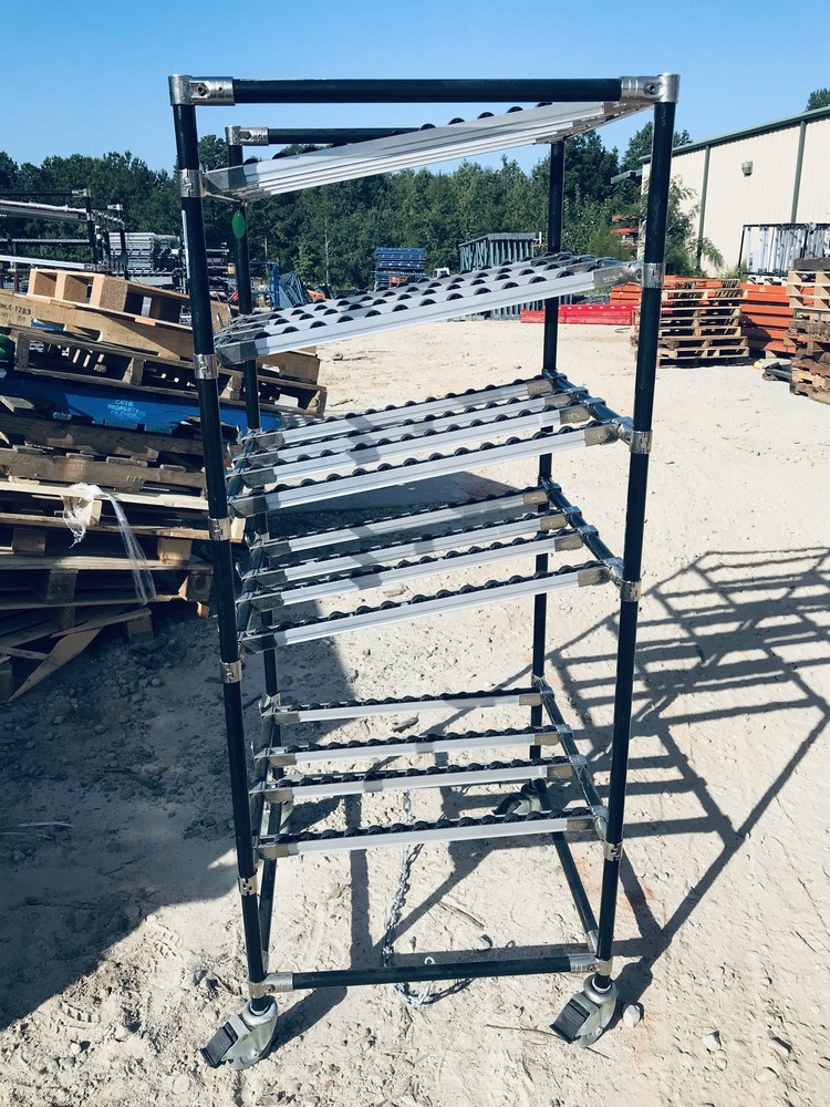 Used Creform Adjustable Modular Material Handling Roller Rack - 26" X 64" X 26"