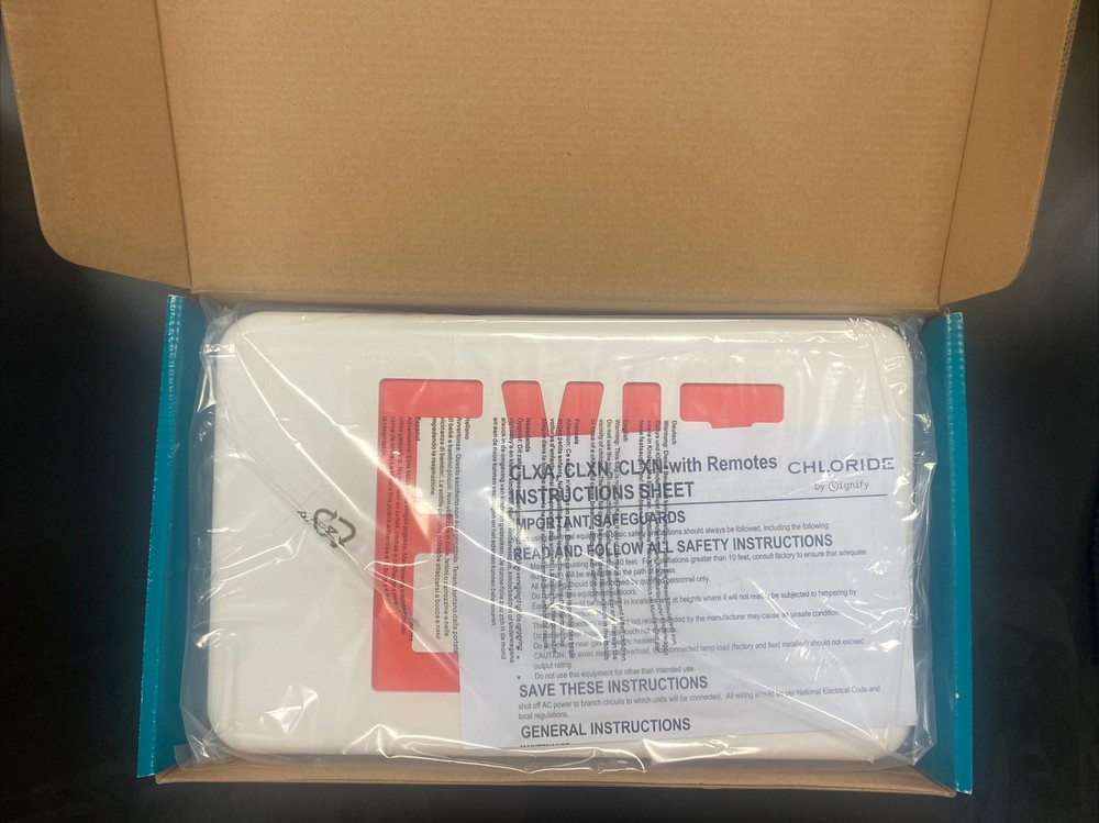 Chloride Compac LED Exit Sign Emergency Light CLZARW