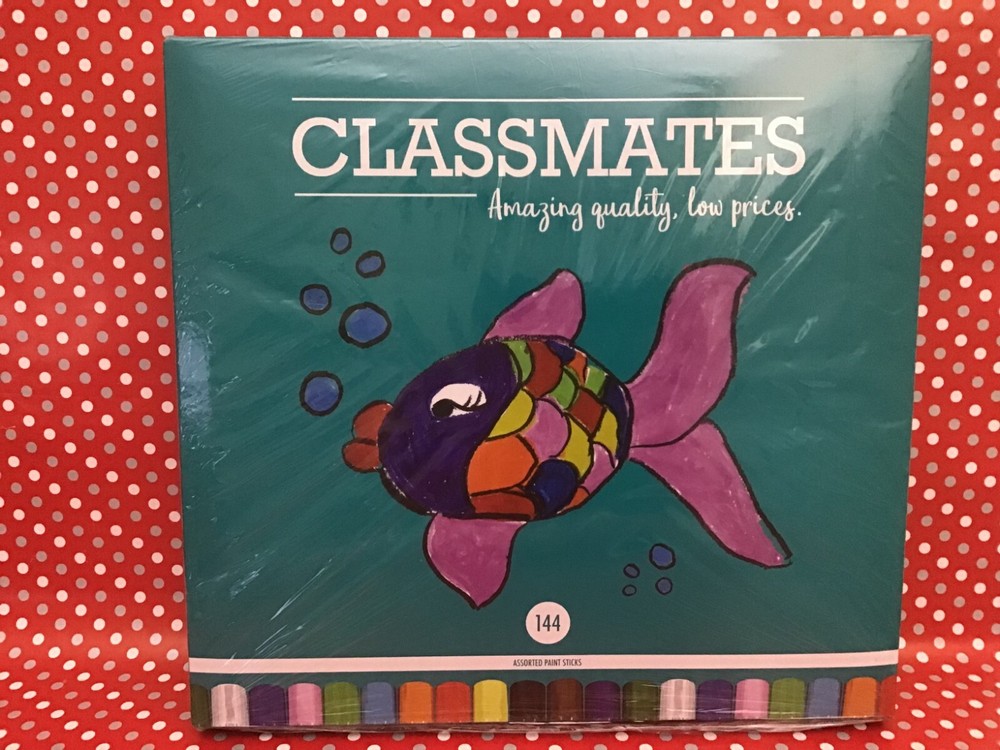 classmates paint sticks (144 sticks) 3 years + free uk postage
