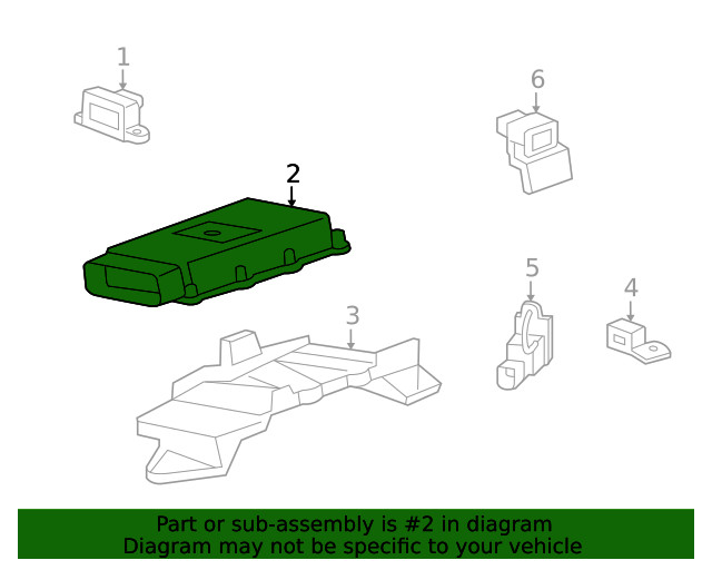 Genuine GM Active Suspension Control Module 22744231