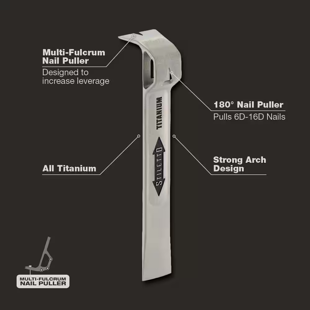 7.5 In. Titanium Multi-Functional Glazer Bar