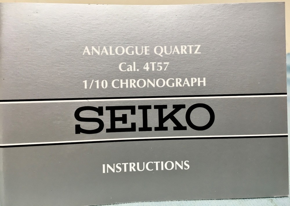 SIX (6) SEIKO ASSORTED INSTRUCTIONS BOOKLETS,