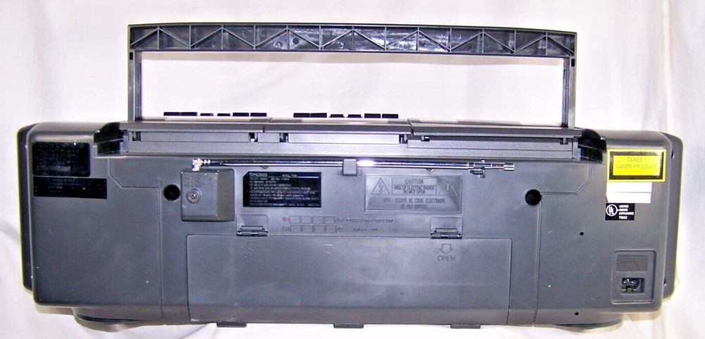 KOSS BOOM BOX PC80 STEREO SYSTEM DOUBLE CASSETTE PLAYER CD PLAYER READ! NICE!!