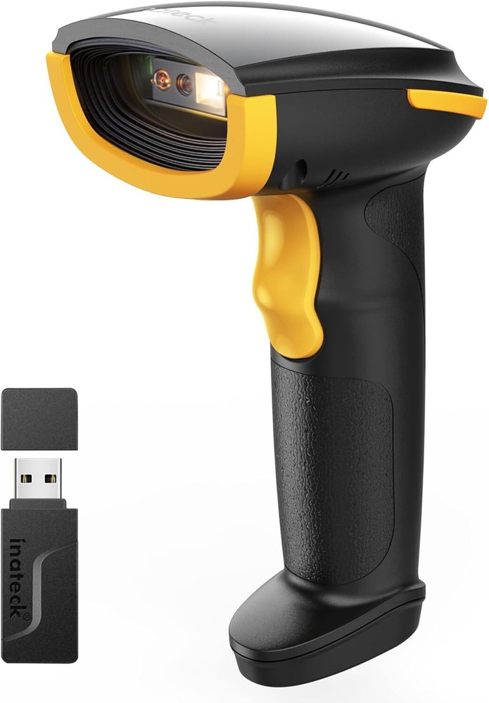 Inateck 2D Barcode Scanner, Wireless QR Code Scanner, Handheld Scanner APP SDK