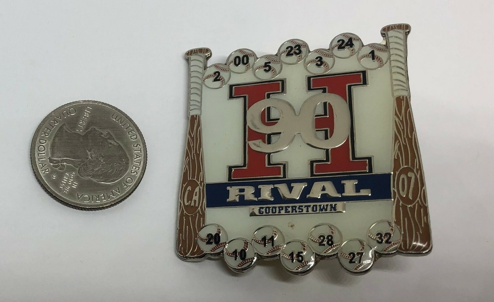 Cooperstown H 90 Rival Baseball Pin