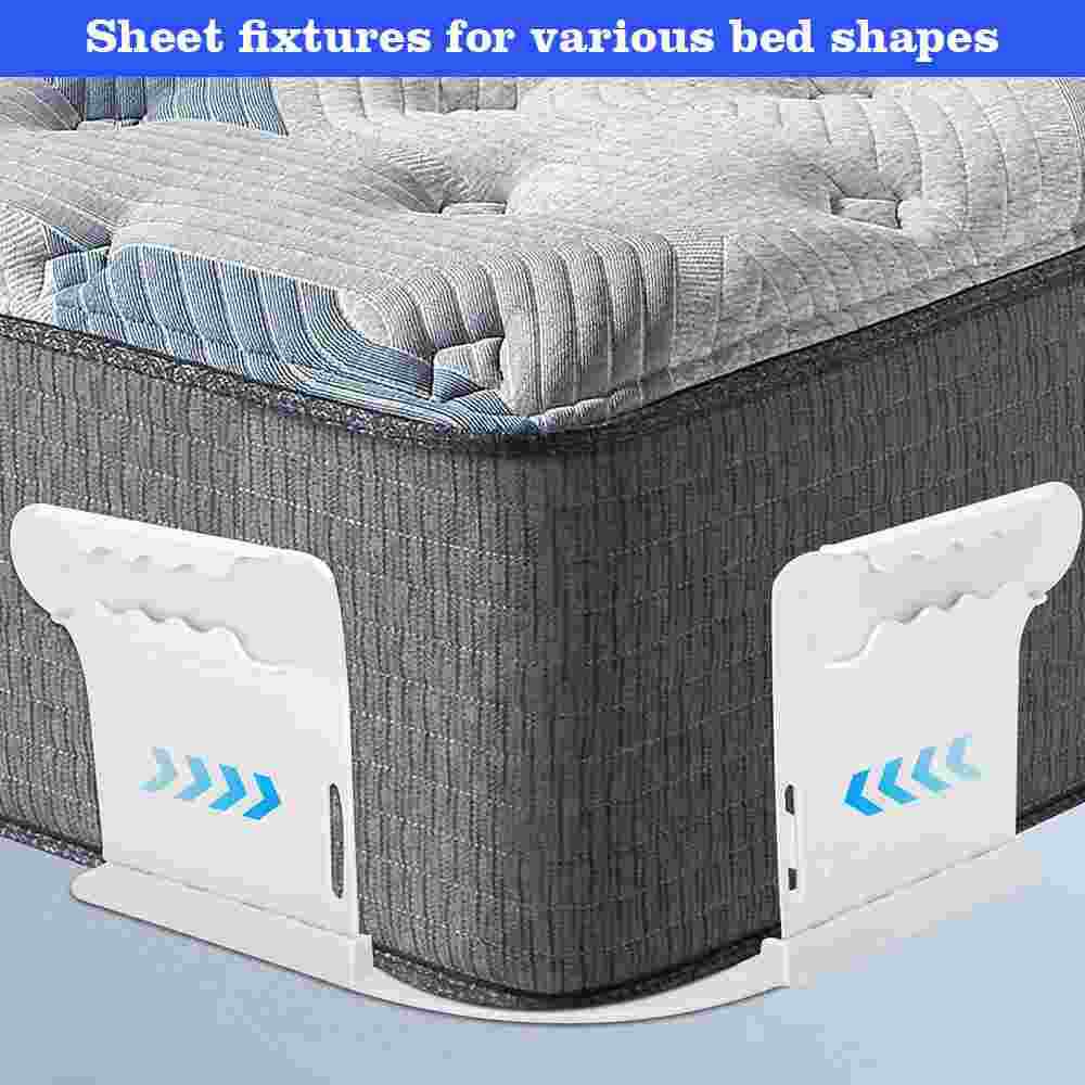 Bed Sheet Holder with Lock Strips Heavy Duty Bed Sheet Corner Keep Sheets Tight