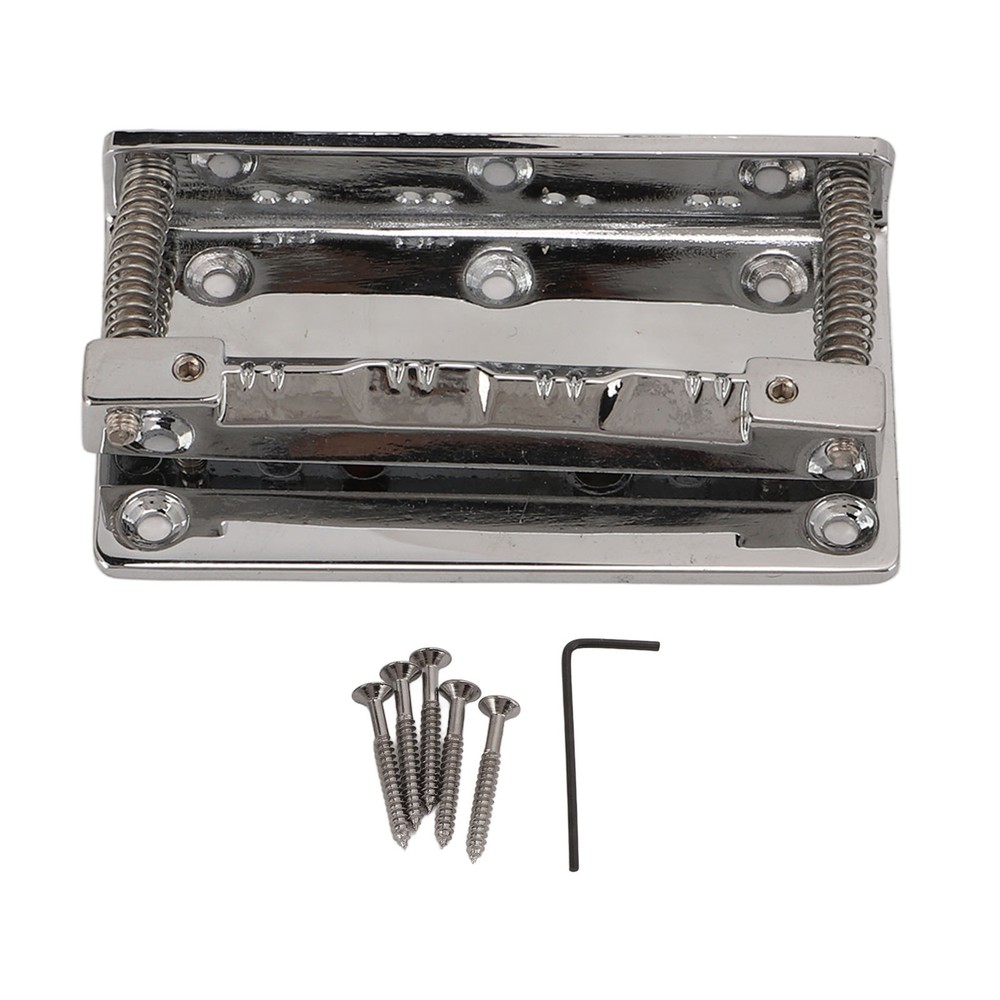 Silver 8 String Mandolin Tailpiece Rectangle Guitar Instrument Accessories Part