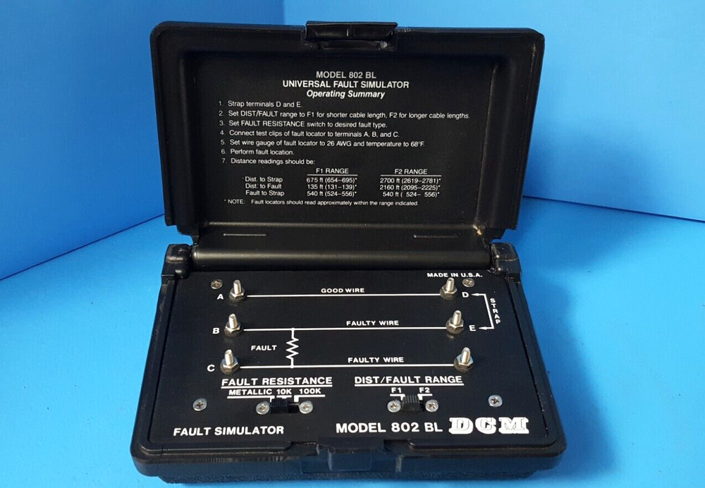 Universal Fault Simulator, 802 BL, DCM