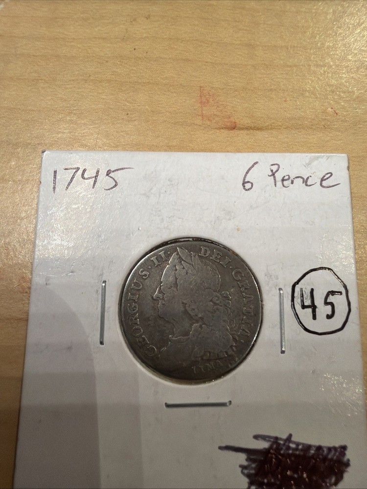 1745 6 Pence George II