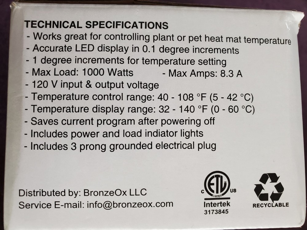 Heat Mat Thermostat