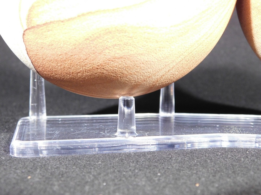 DOUBLE Three Post SPHERE Display Stand LARGE Size Clear Acrylic