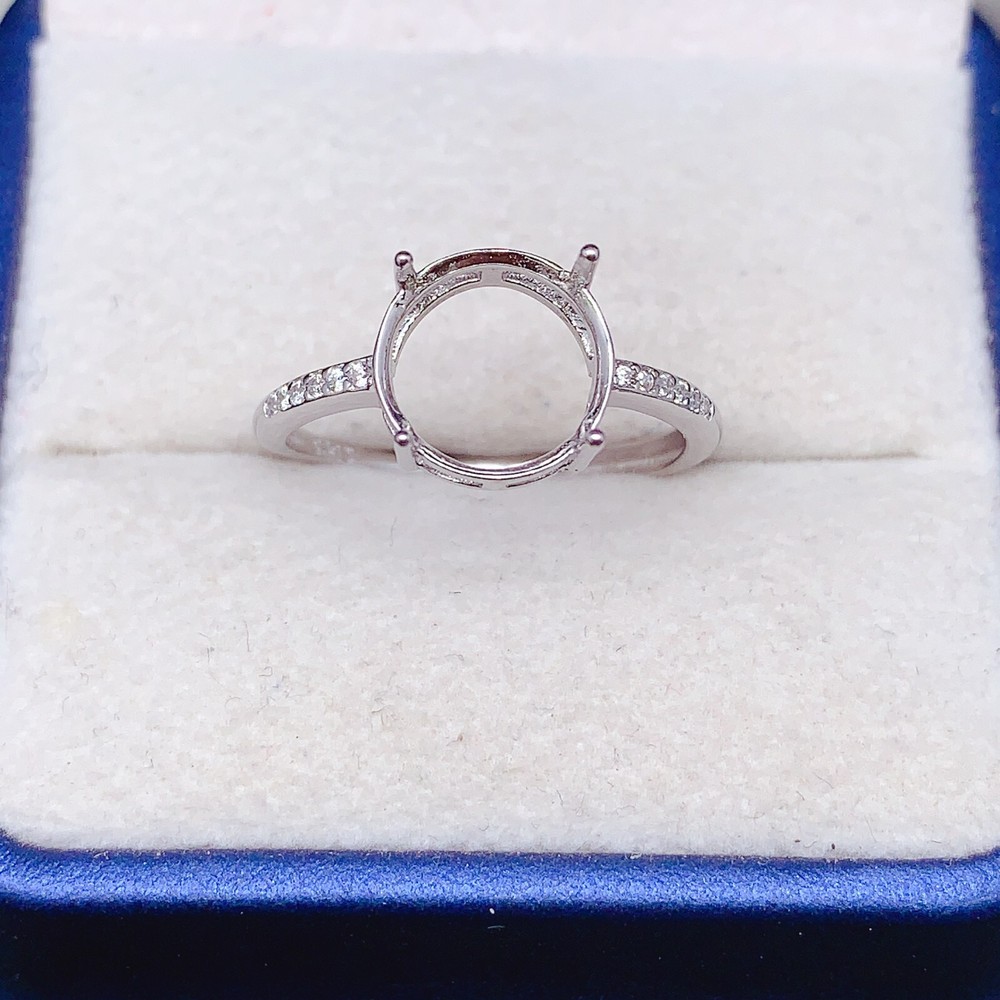 Empty silver925 ring setting, blank setting silver ring DIY R883