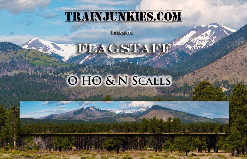 Model Railroad Backdrop Flagstaff by TrainJunkies