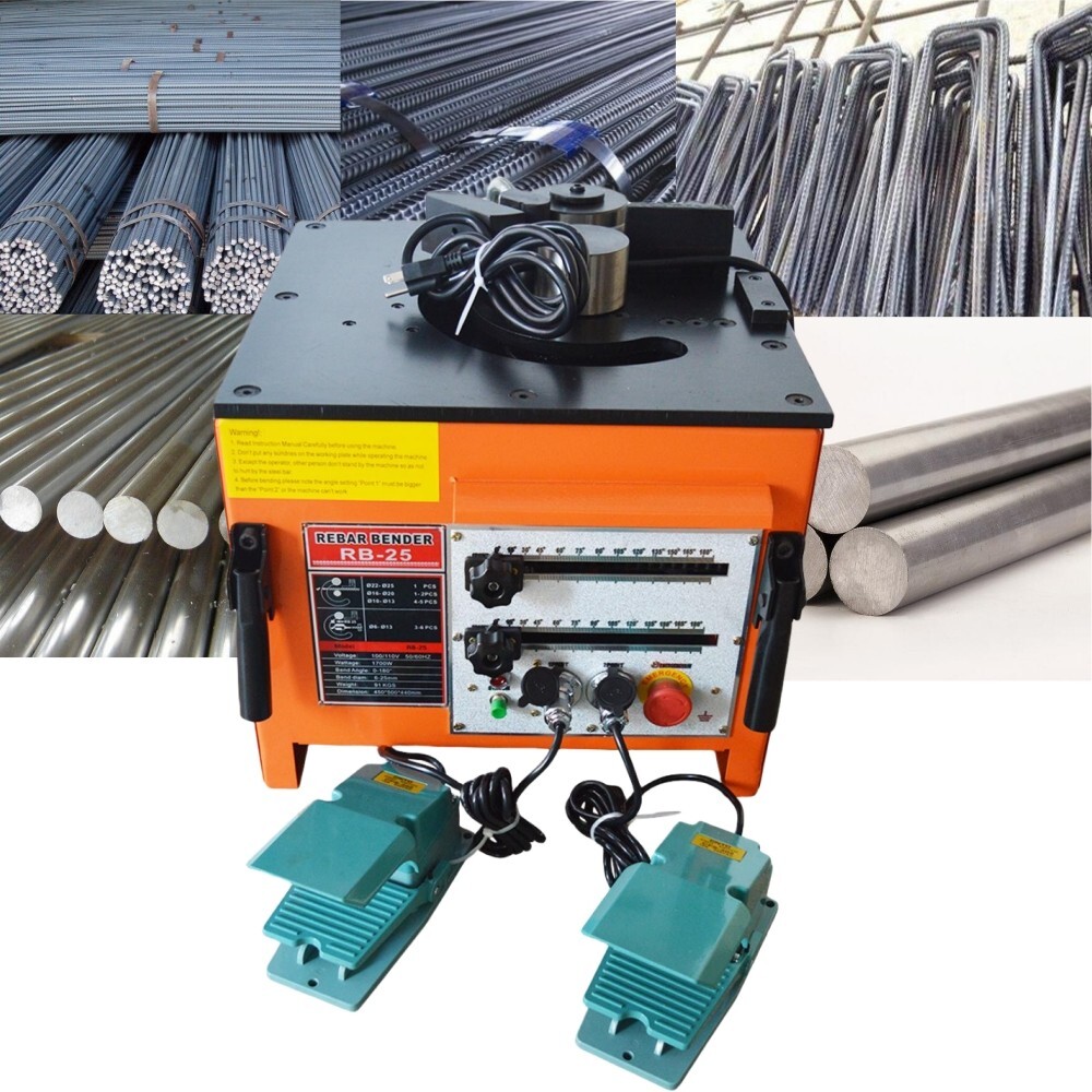 Construction Site Pipe Bender Small Automatic180° Steel Bar Pipe Bending Machine