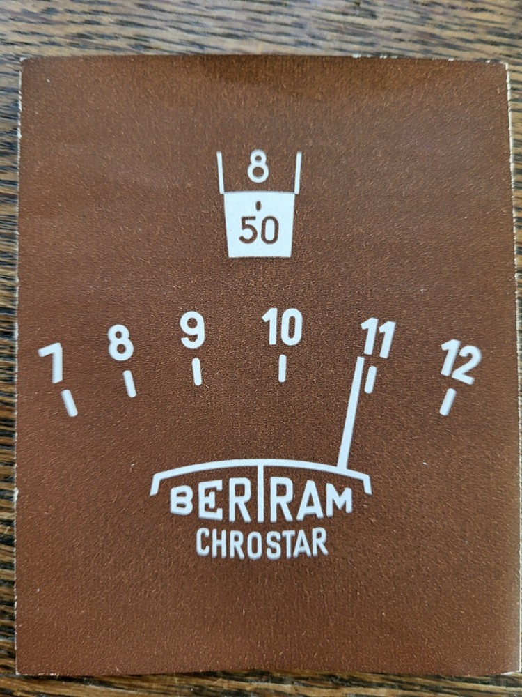 Betram Chrostar Meter Manual