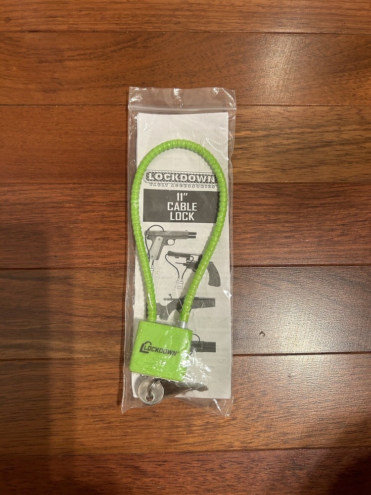 Lockdown 11 Inch Gun Cable Lock Non-marring Sheathing - NEW