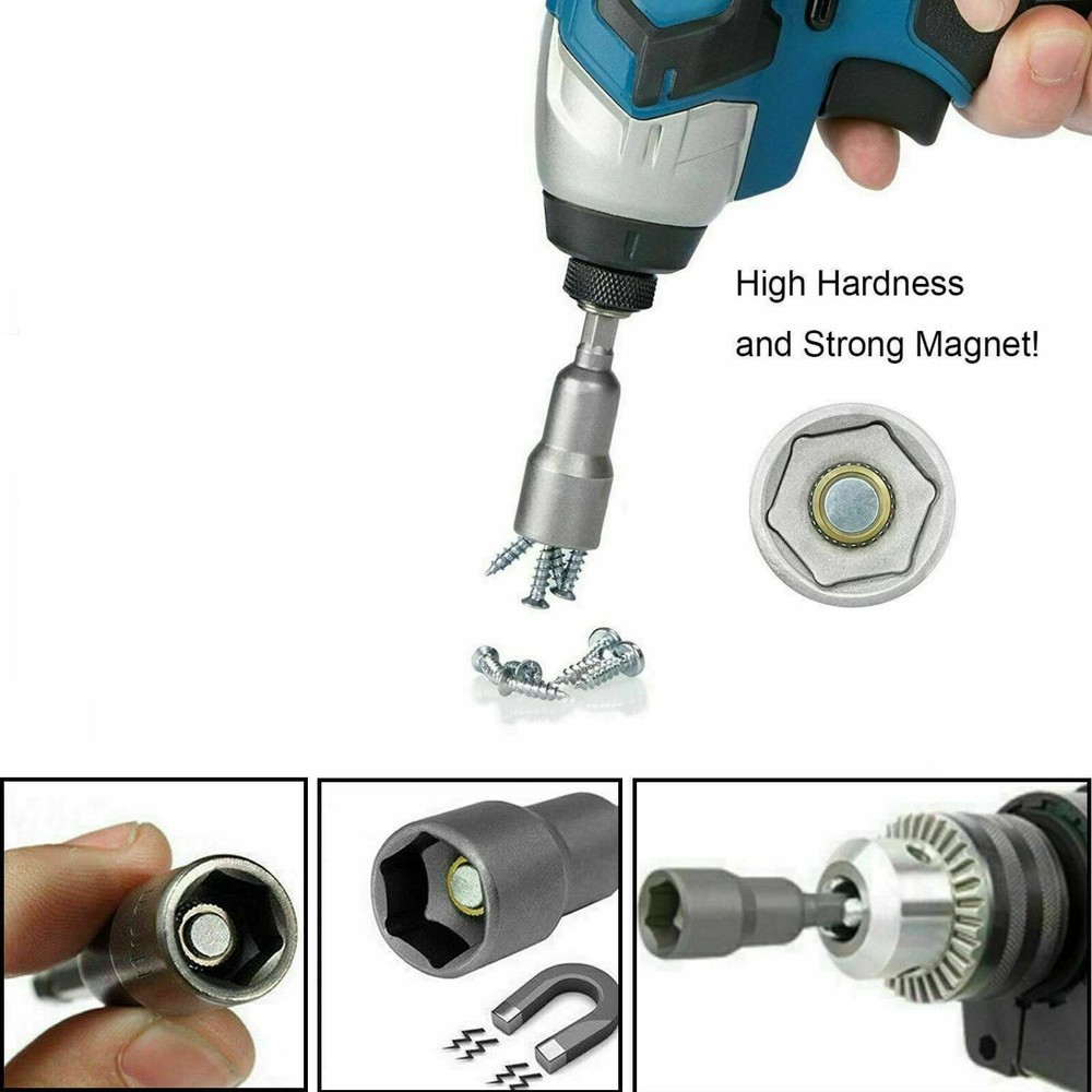 Saim 5/16" Nut Driver Drill Bit Set, 10 PCS Hex Magnetic Impact Nut Setter