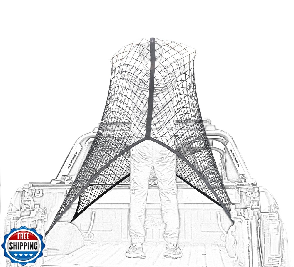 Highly Elastic Cargo Net, Simple Truck Bed Cargo Mesh Organizer,