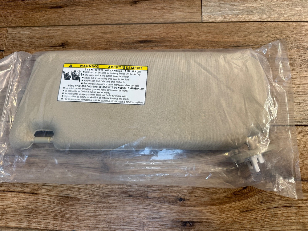 Front Right Passenger Side Sun Visor, Sun Visor Replacement with Makeup Beige