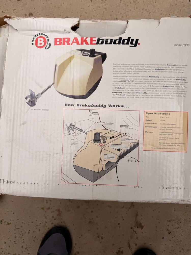 towed vehicle brake system