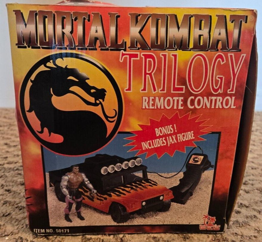 1998 Mortal Kombat Remote Control Jeep With Jax Figure
