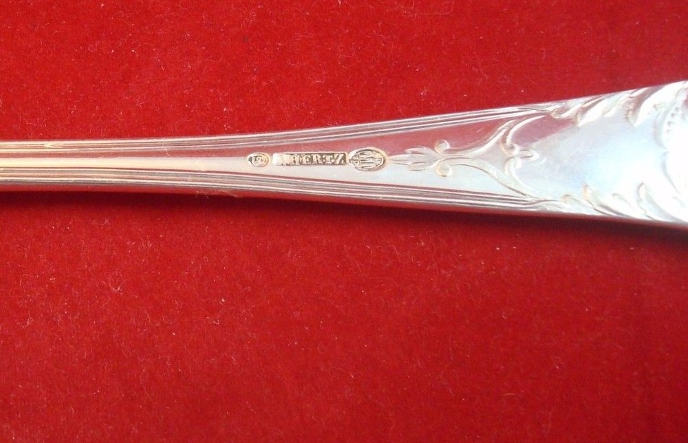 2 pc. Peter Hertz Danish Sterling Silver Fish Set 1890