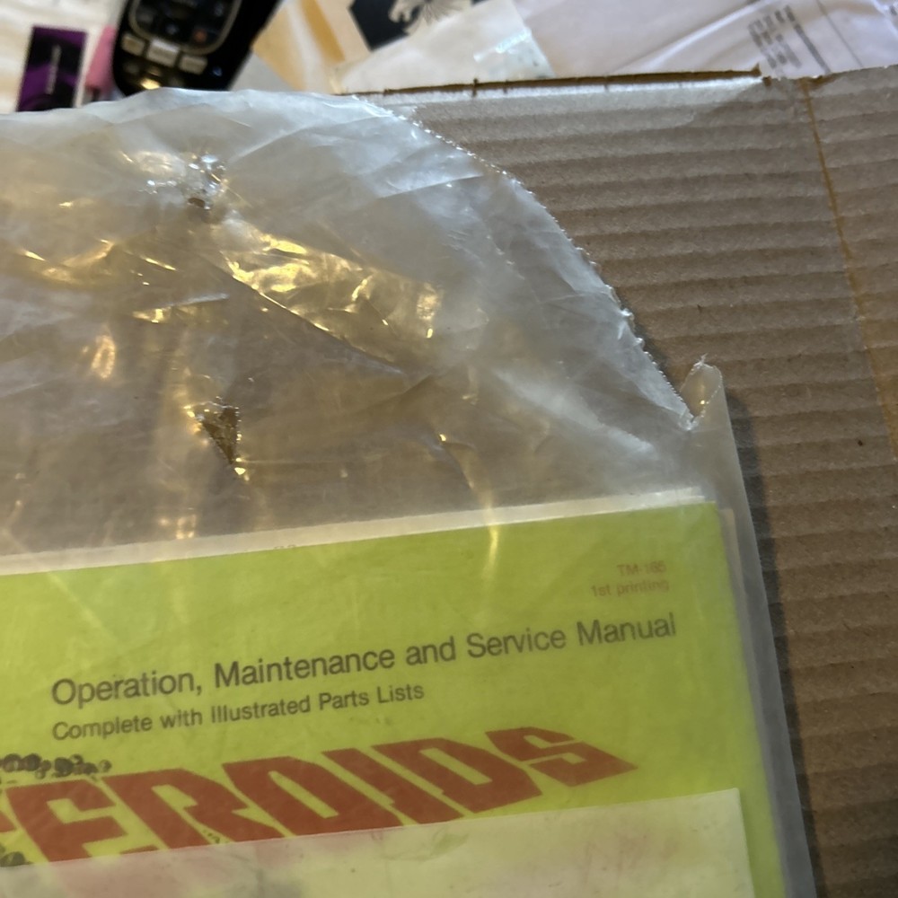 Original Factory Asteroids Deluxe Set Atari Arcade Game Manual