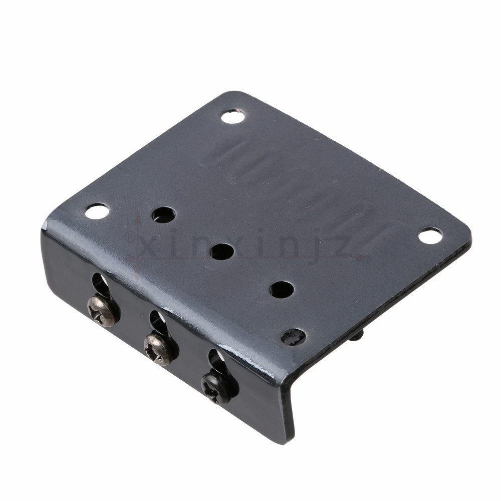 3-String Cigar Box Guitar Roller Saddle Tailpiece Bridge Black