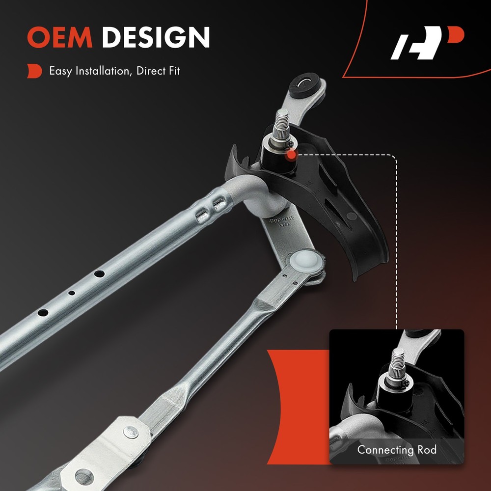 A-Premium Front Side Windshield Wiper Linkage with Hardware for Mazda 3 14-18