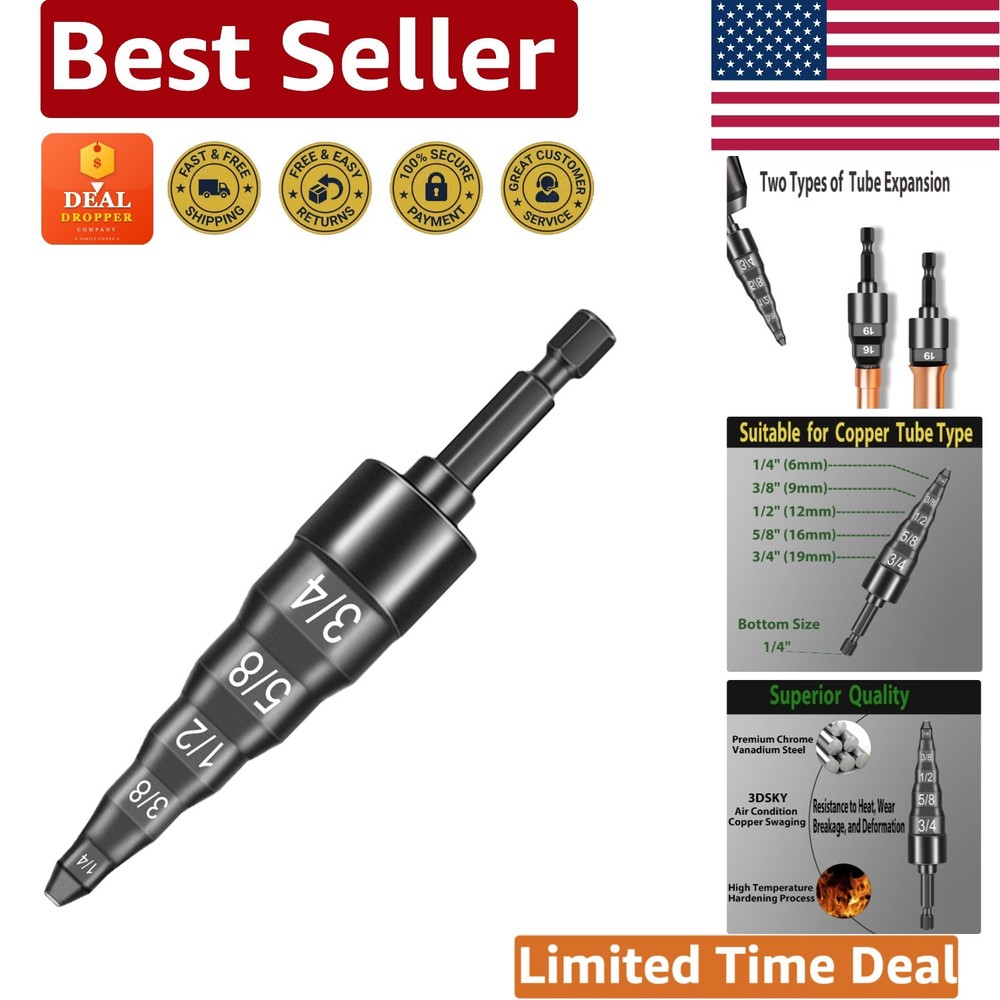 Lightweight 5-in-1 Copper Pipe Expander Tool: Durable & Efficient HVAC Solution
